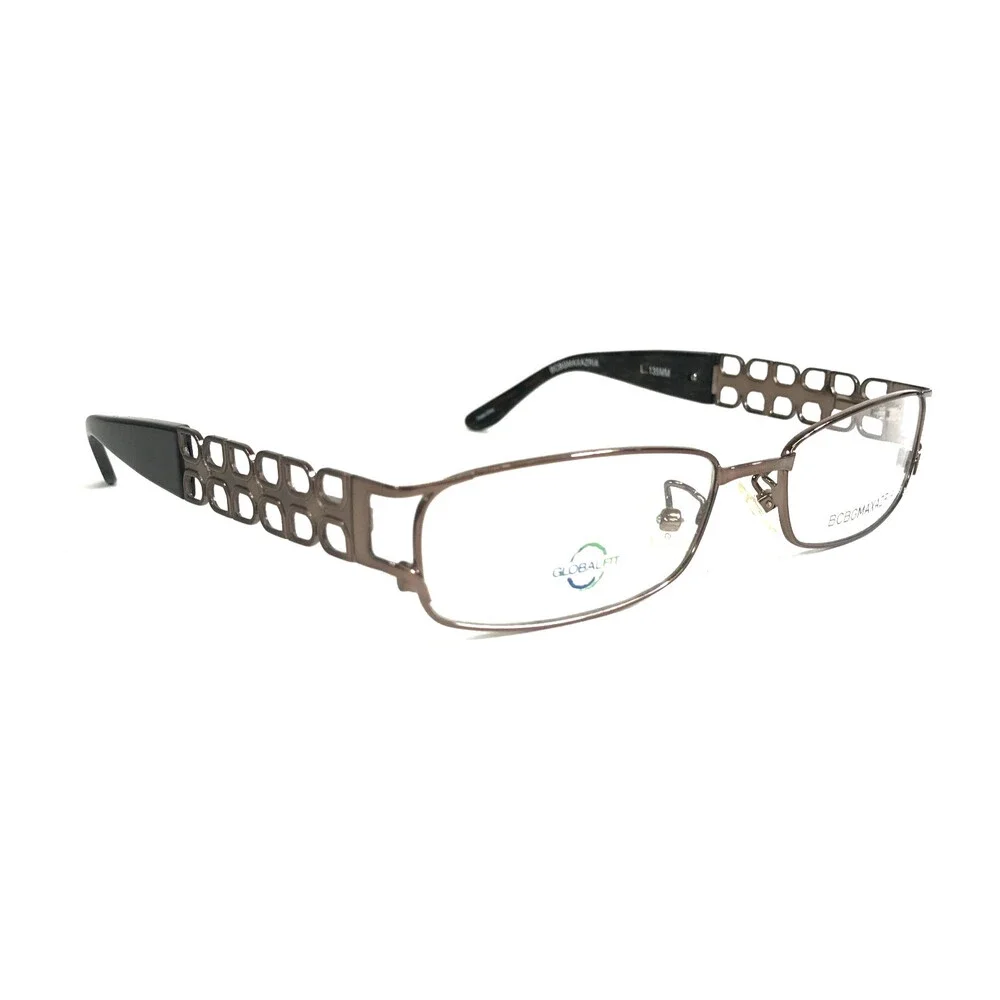 BCBGMAXAZRIA Eyeglasses Frames G-AYANA SAND Brown Gold Rectangle 54-17-135
